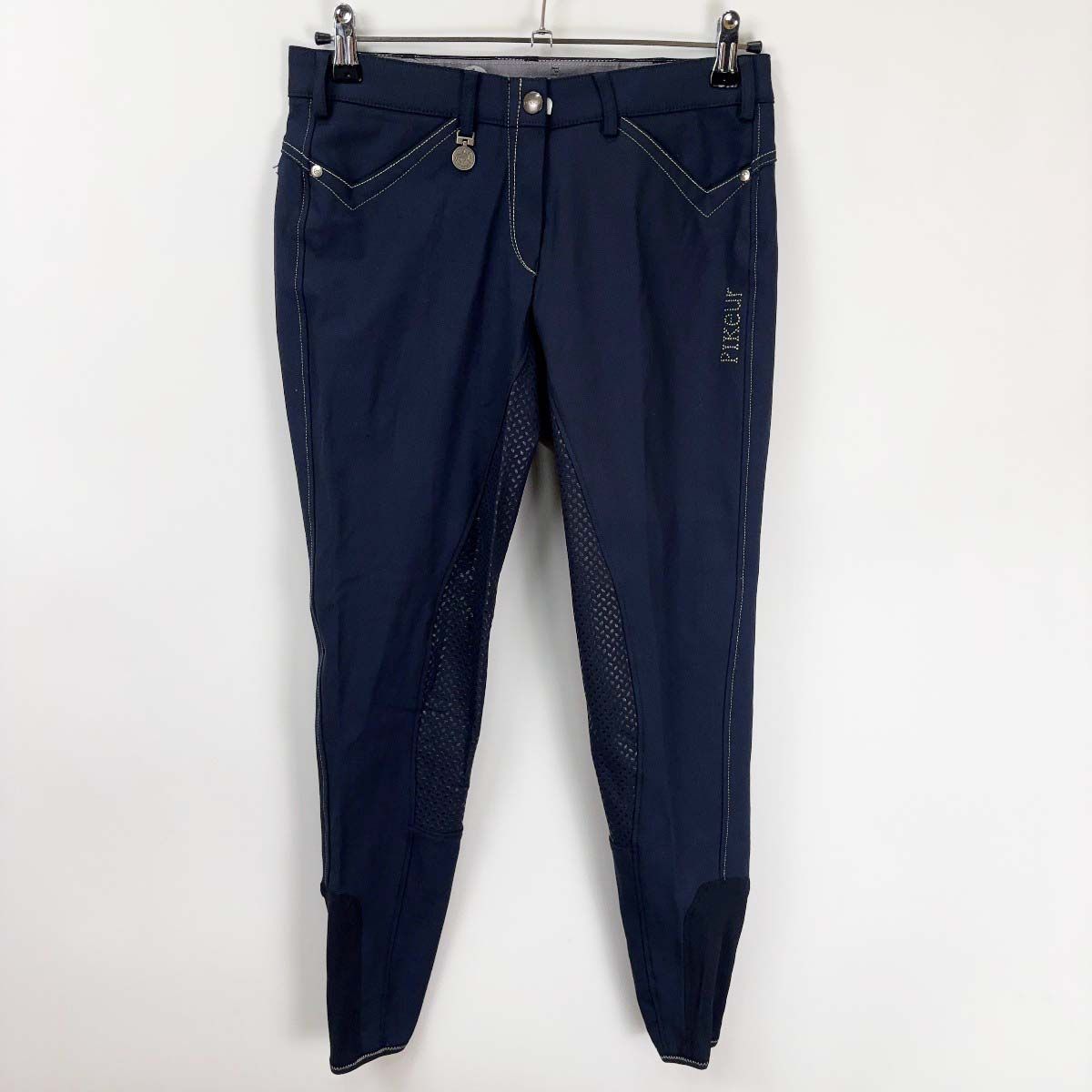 【中古】ピカー CANDELA フルグリップ キュロット デニム 40 ネイビー レディース PIKEUR PIKEUR ピカー PIANA フル グリップ キュロット 40 レディース