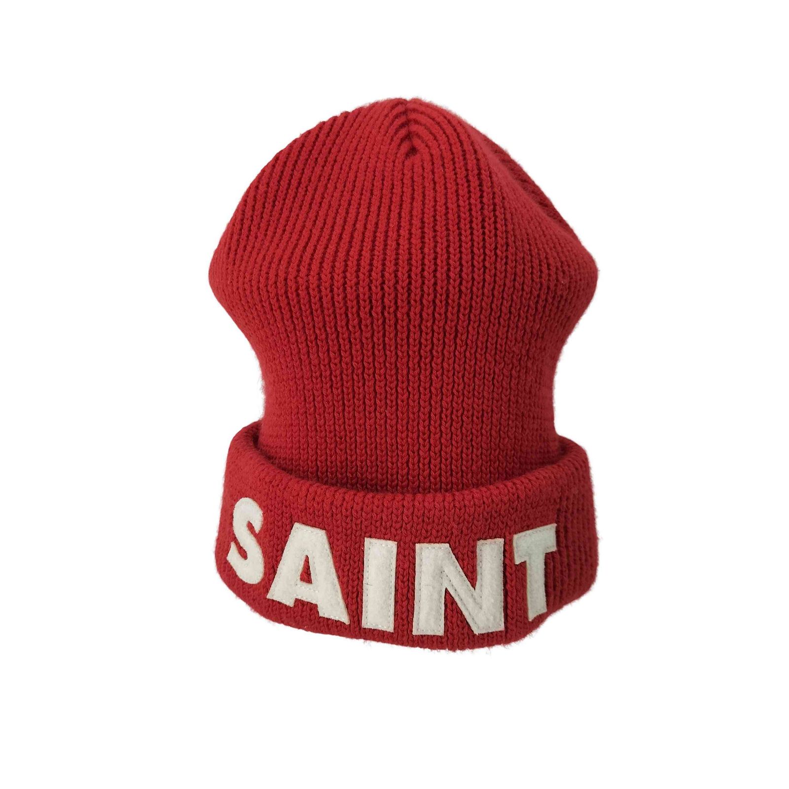 帽子 saint michael beanie SAINT MICHAEL KNIT CAP（St. Michael Leather Patch Beanie
