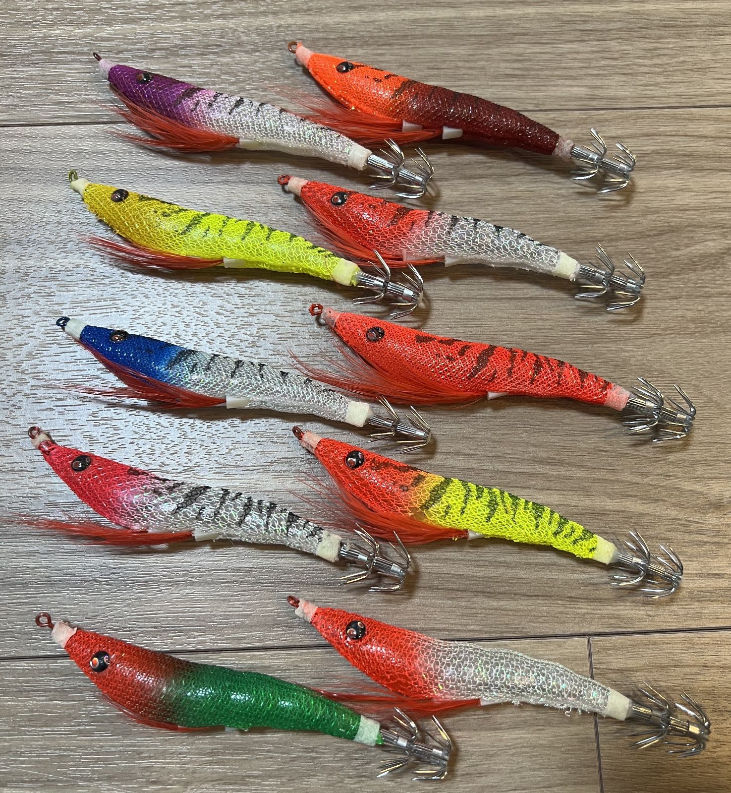 訳あり】 イカメタル スッテ 10本セット オモリグ ドロッパー 夜光