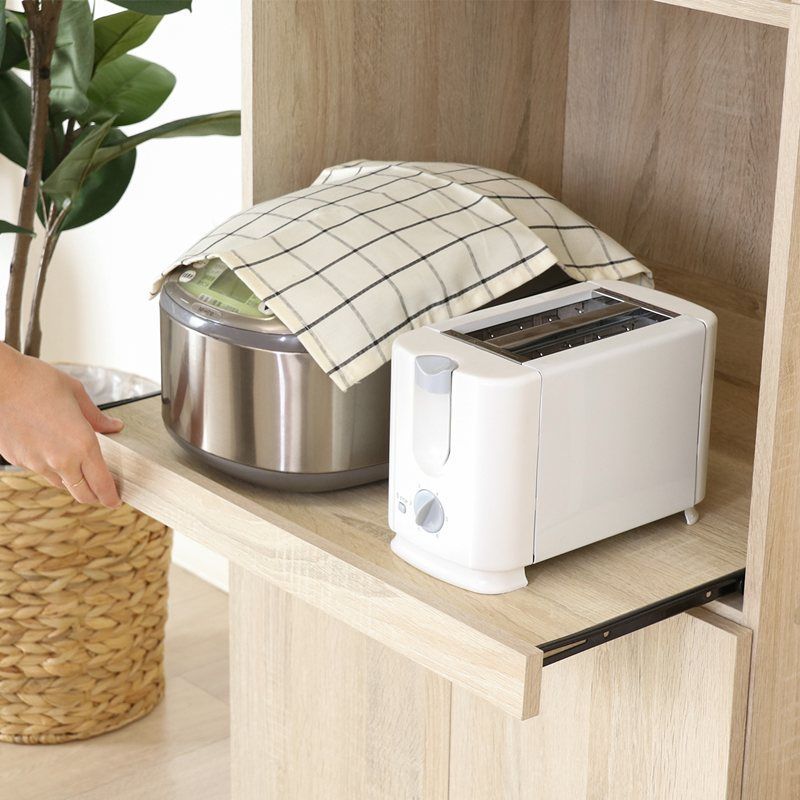 ハイキッチンボード 幅59×高さ180 オークホワイト [5139] ハイキッチン