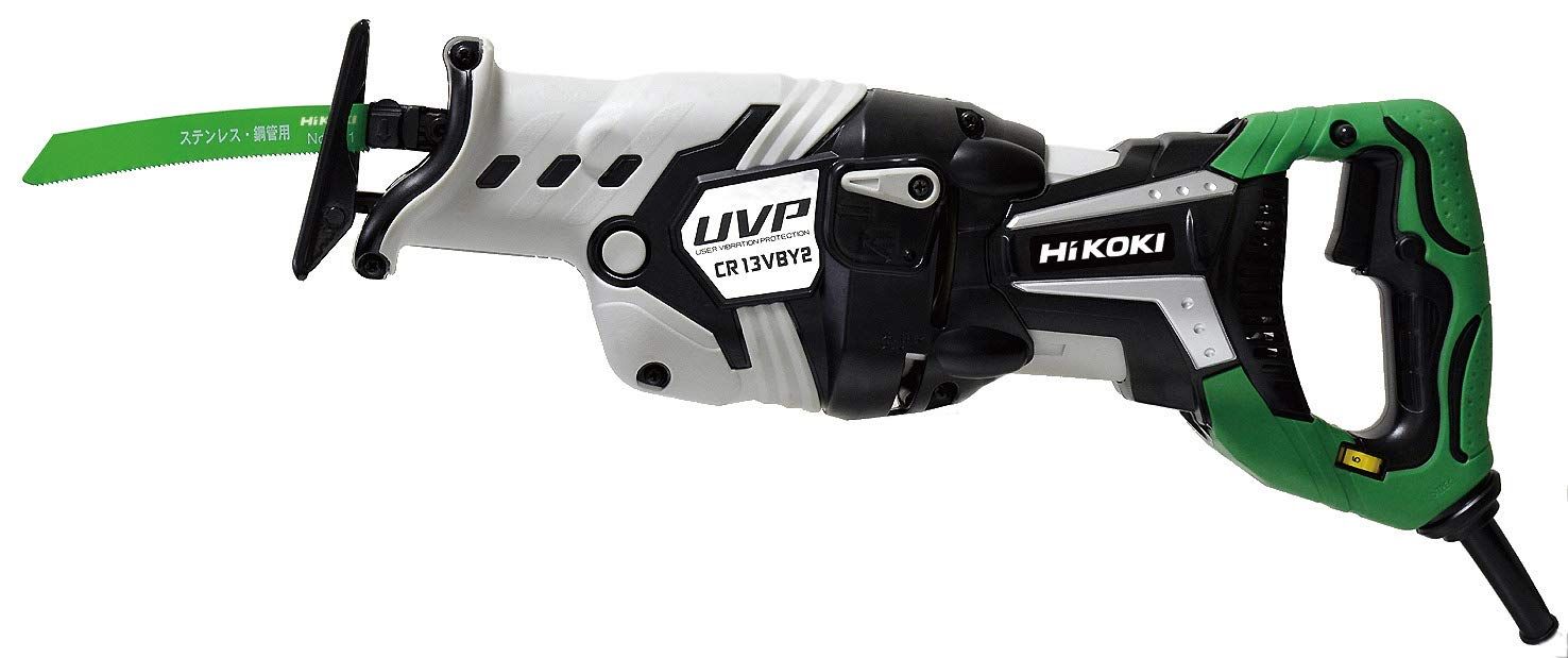 HiKOKI ハイコーキ 電子セーバーソー レシプロソー AC100V パイプ130mm 木材120mm スイング機構付 低振動 CR13VBY2 スイング機構付き 低振動