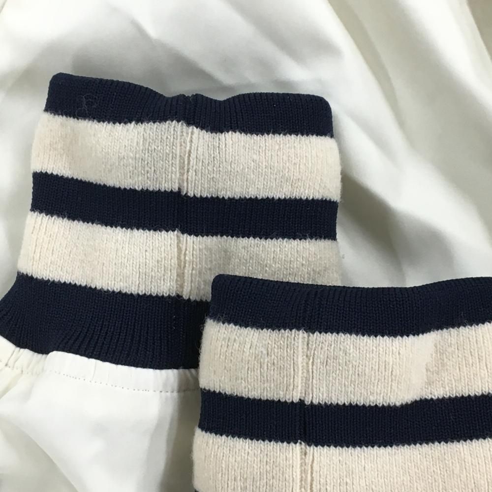 マスターバニー ブルゾン アイボリー×ネイビー フード収納 蓄熱裏地 メンズ 5 L ゴルフウェア MASTER BUNNY EDITION WHITEMONARCHHOTEL_COM