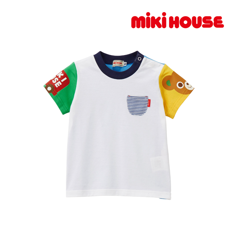ミキハウス日本製プッチーくんマルチ半袖Tシャツ80-130cm