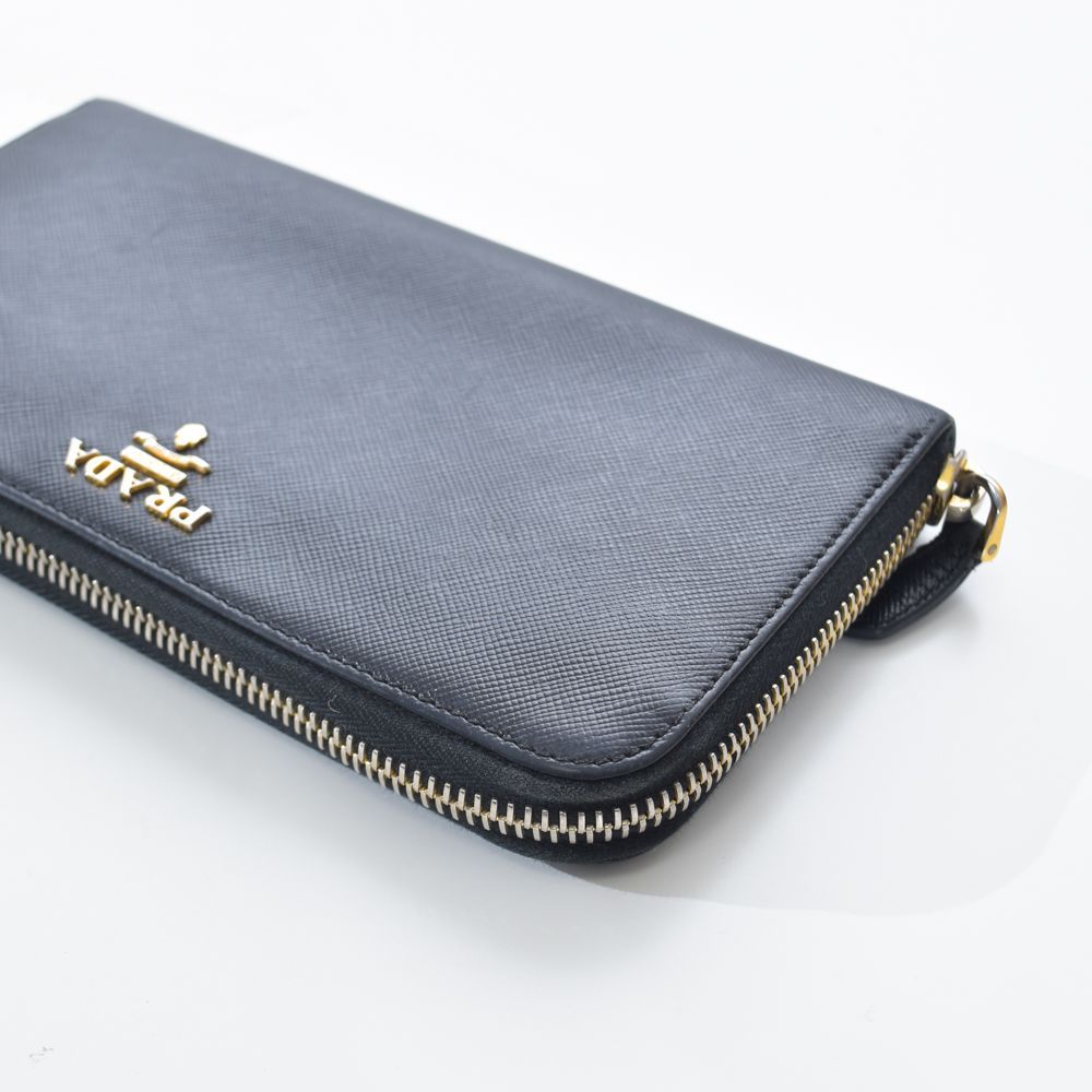 中古USED PRADA 財布 長財布 サフィアーノ ブラック 252601392 中古USED PRADA 財布 長財布 サフィアーノ ブラック 252601392