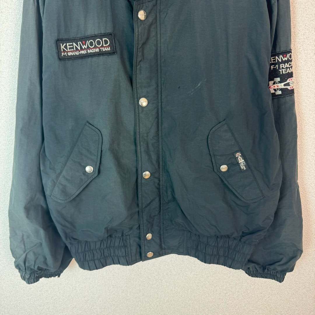 KENWOOD ケンウッド 90s レーシングジャケット 長袖 ワッペン ブラック
