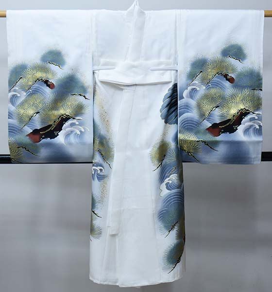 お宮参り 産着 のしめ 男児 正絹 綸子地 金刺繍 グレー地 兜 NO39745 お宮参り 産着 のしめ 男児 男の子 正絹 綸子地 豪華絢爛 金刺繍