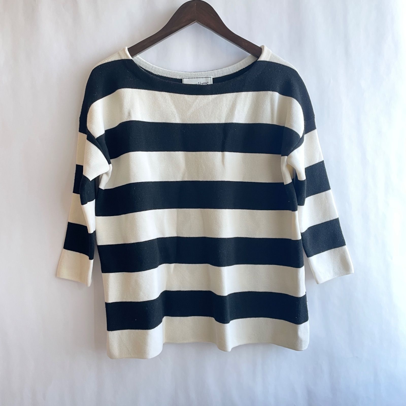 新品アパルトモン　ドゥーズィエムクラス　ボートネック　リブニット Eloise ボートネック ニット（ニット／セーター）｜Deuxieme