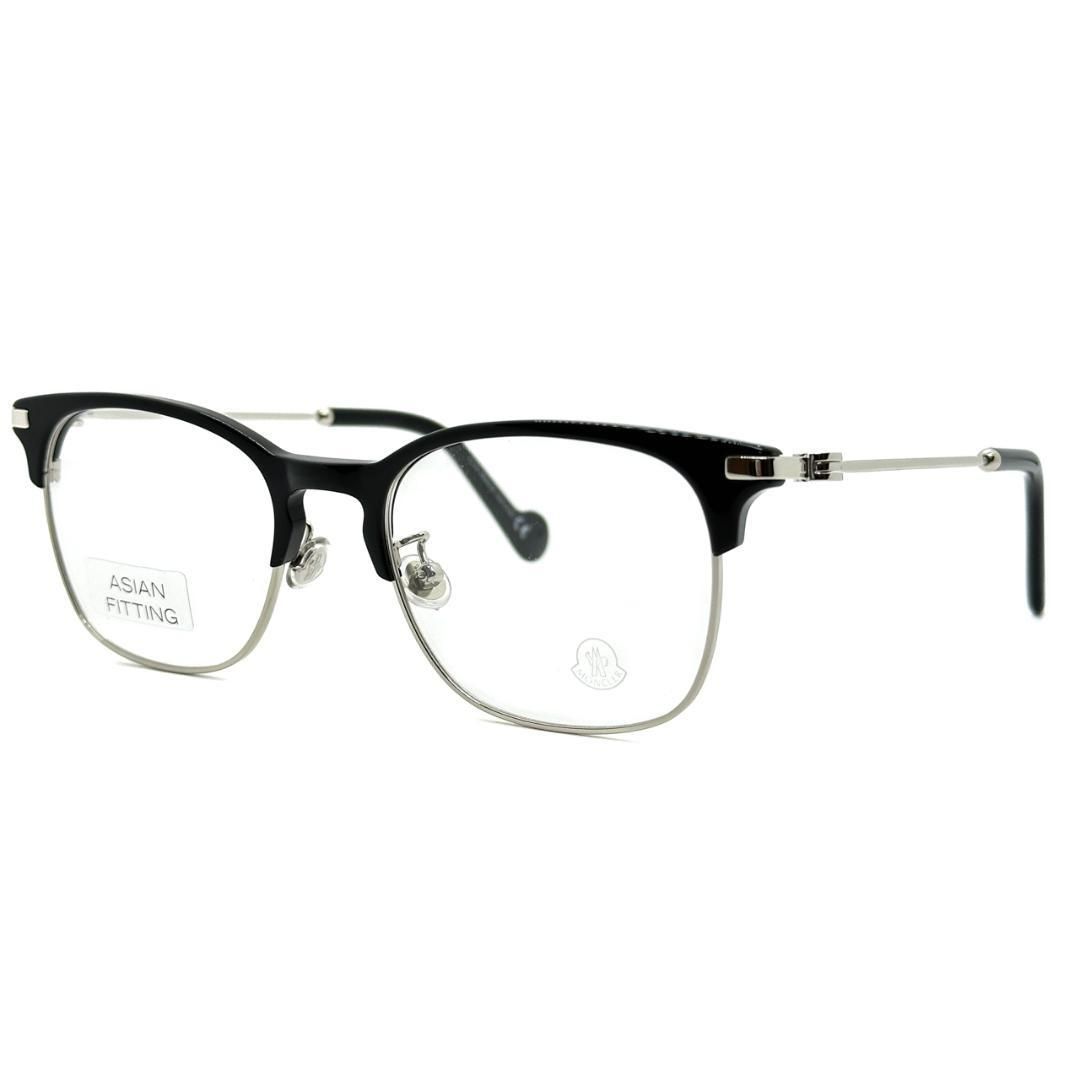 MONCLER　ML5079-D 001　メガネ フレーム　ブラック　シルバー MONCLER ML5079-D 001 メガネ フレーム ブラック シルバー 【公式通販】