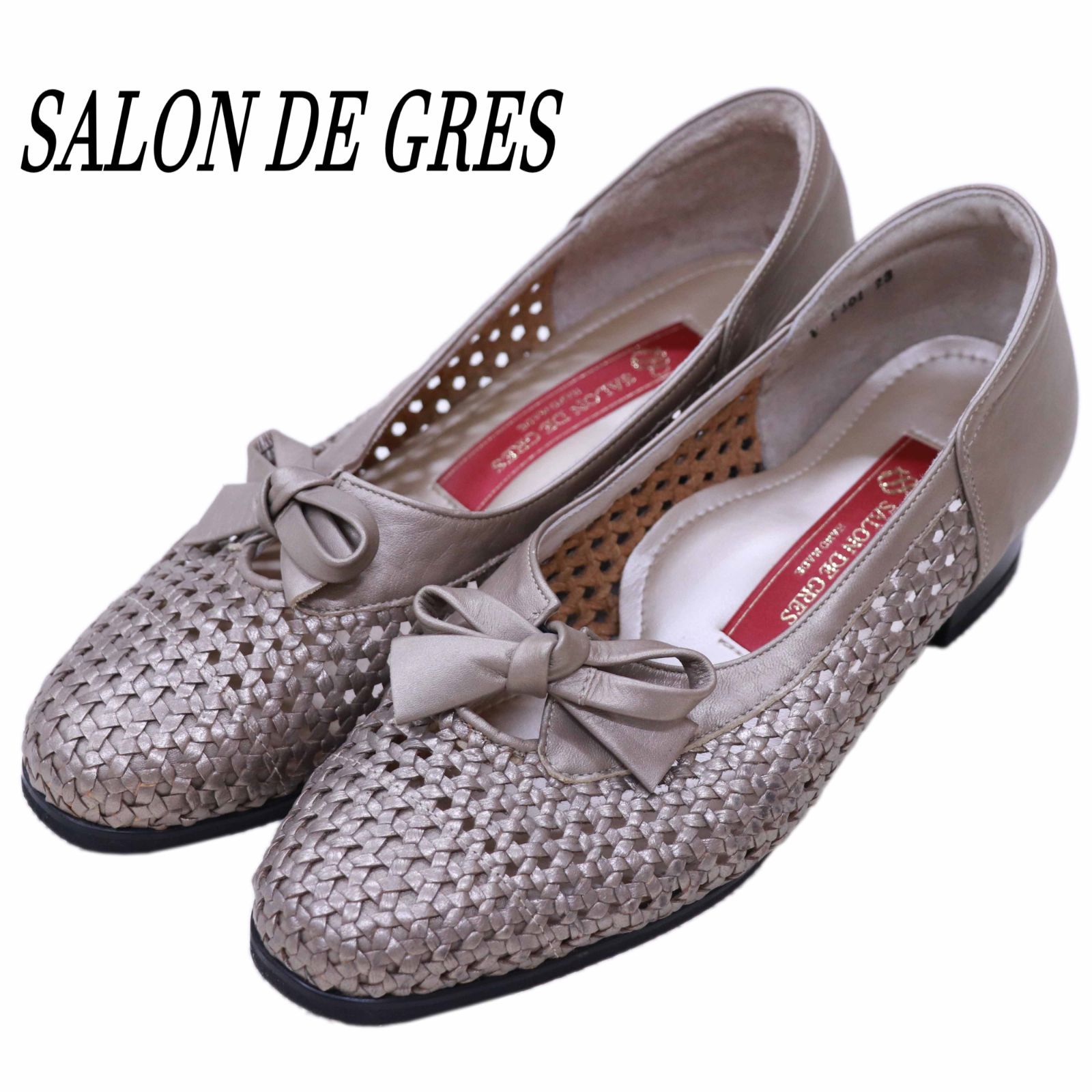 SALON DE GRES サロンドグレー パンプス 23㎝ ベージュ系