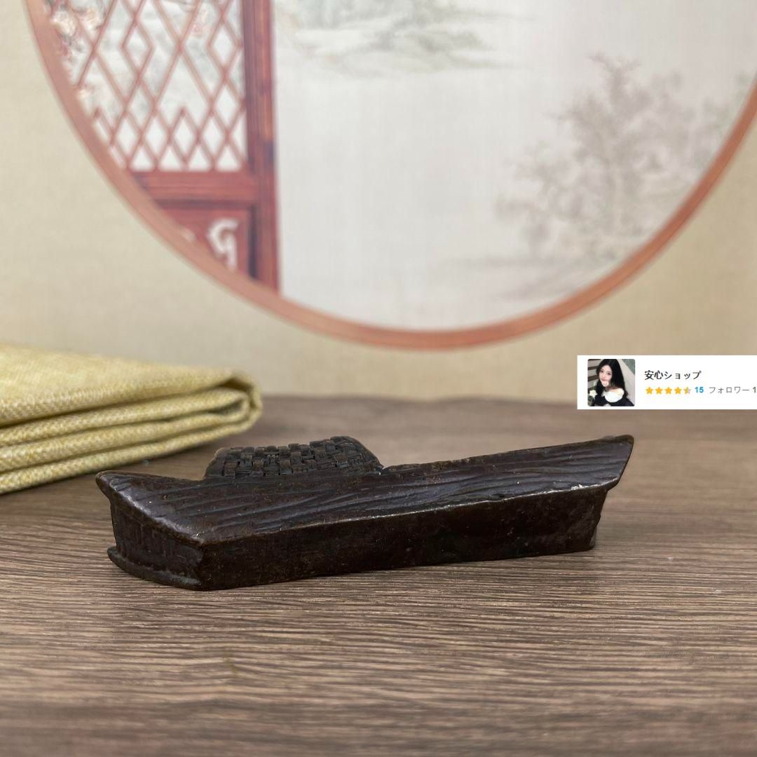 銅 細工 船帆香挿し 香炉 香道具 茶道具 装飾品 工芸品 置物