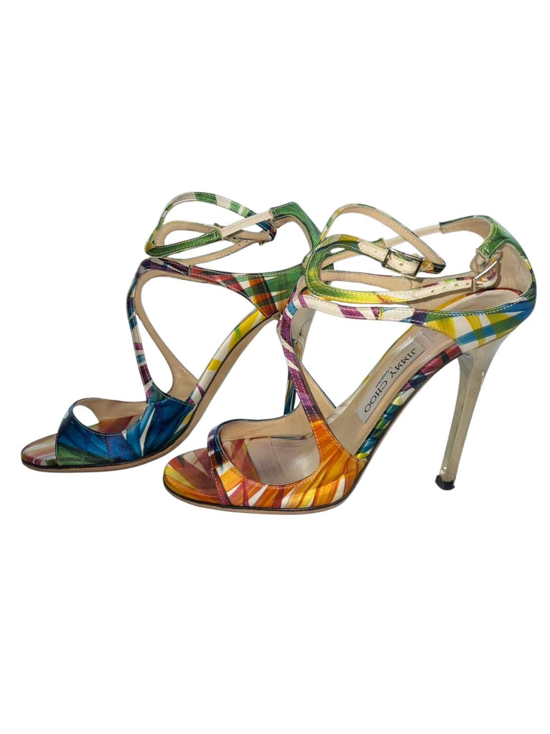 N0532】ジミーチュウ JIMMY CHOO サンダル 39 25cm ストラップ