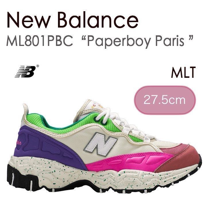 【新品/未使用】【27.5cm/ US 9 1/2】New Balance ニューバランス スニーカー ML801PBC Paperboy Paris ペーパーボーイ