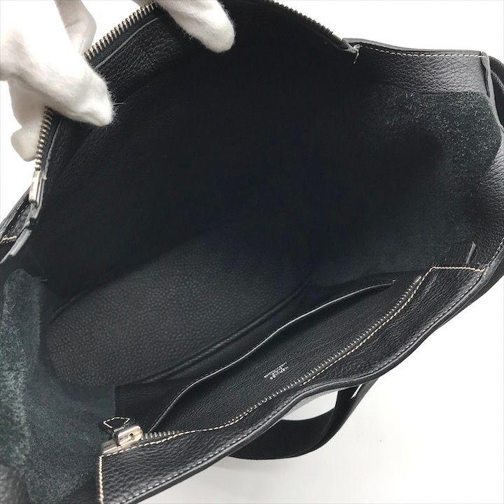 HERMES エルメス グッドニュース レザー トリヨン シカク L 刻印 ショルダー バッグ ブラック ブランド k6743 NEXPOTALLINN_EU