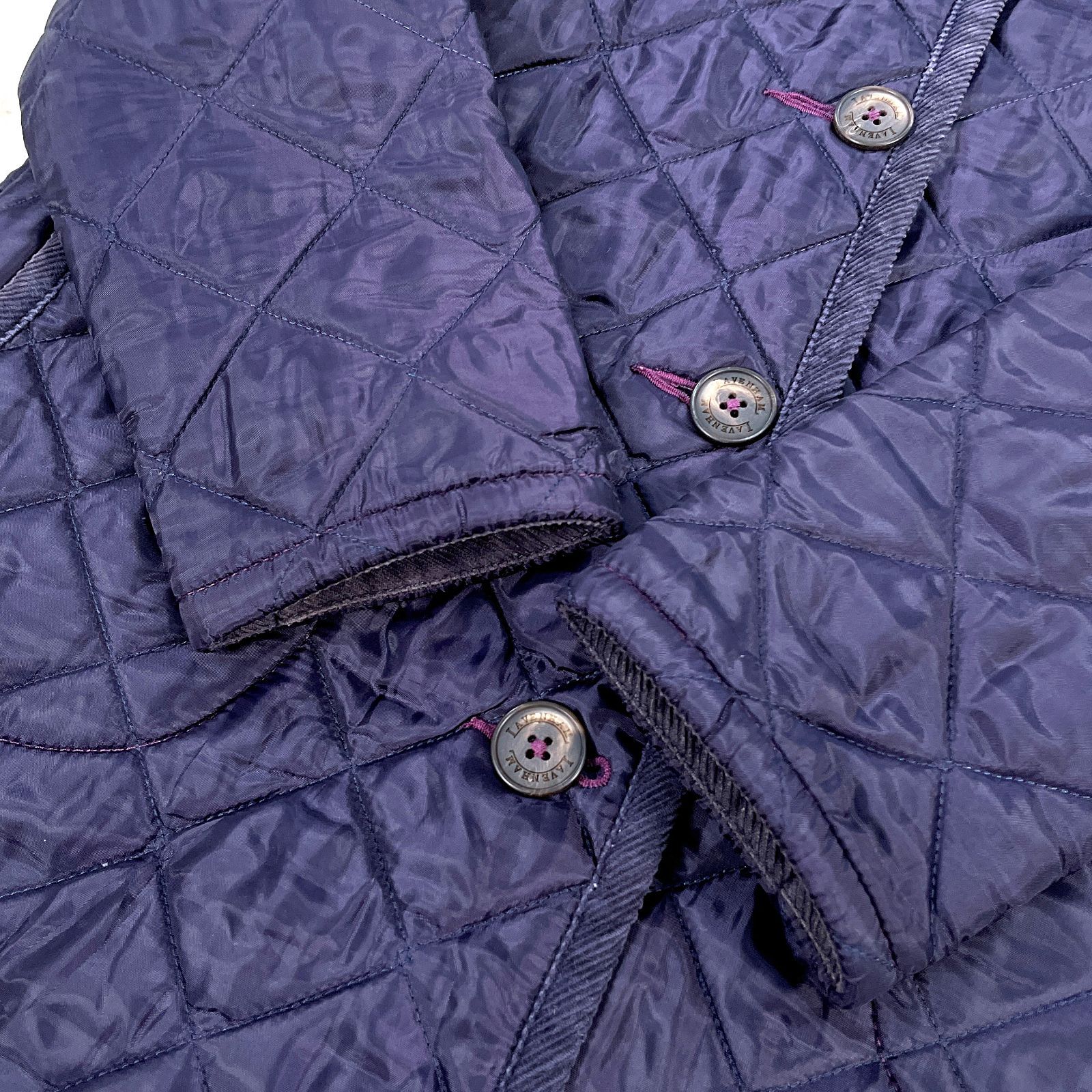 定番‼✨ LAVENHAM キルティングコート ロング フード イギリス製 36 