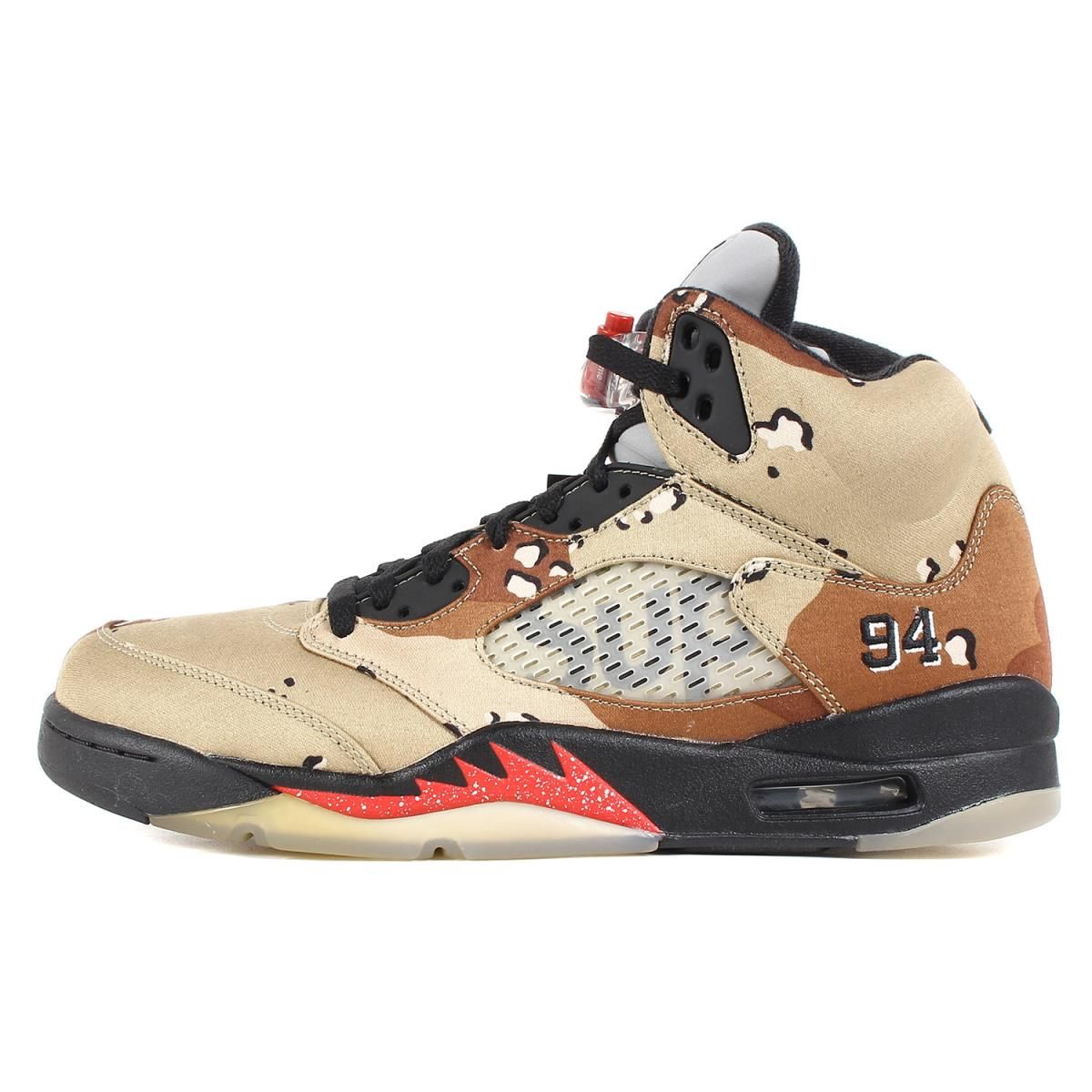 スニーカーus10 supreme nike air jordan5 - スニーカー