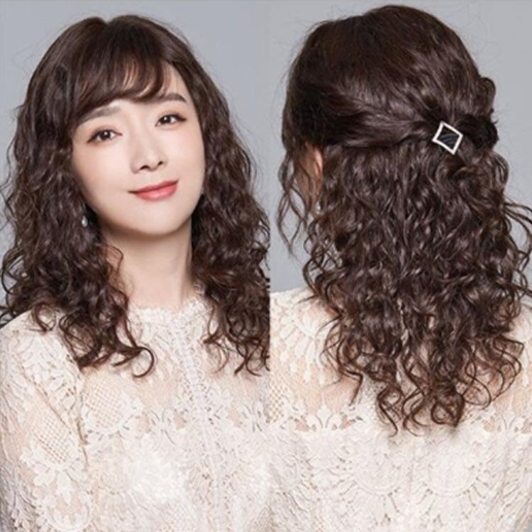 人毛100 ウィッグ フルウィッグ ロング パーマ 長さ 約45cm 医療用 ウィッグ 女性 レディース 人毛 100％使用 ロング丈 ナチュラル 自然 つむじ 桂 小顔 ウィッ 人毛100 ウィッグ フルウィッグ ロング パーマ 長さ 約45cm 医療用