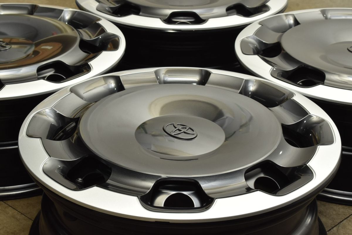 新車外し トヨタ 10 シエンタ 純正 15in 5.5J 39 PCD100 4本セット スタッドレス用 170系 流用 ホイールキャップ付属