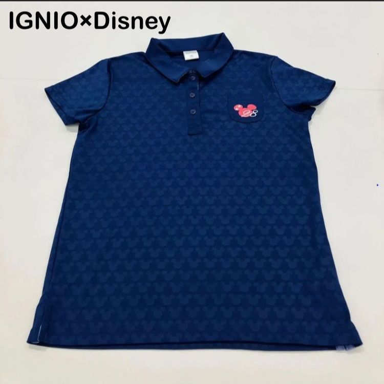 美品　マーク&ロナ　ディズニーコラボ　ポロシャツ サイズ：L MARK&LONA マークアンドロナ ×Disney 半袖ポロシャツ