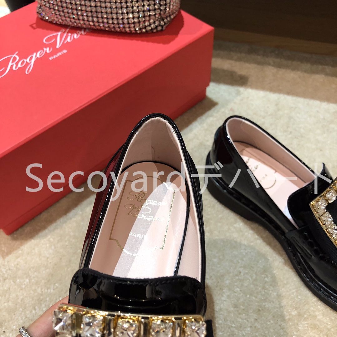 新品未使用 roger vivier ロジェヴィヴィエ ローファー 革靴 マーガレット レディース ブラック 08 - メルカリ