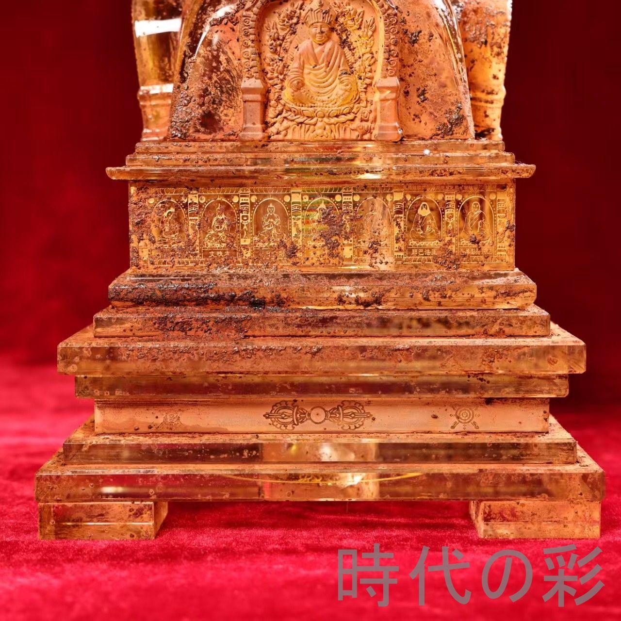 蔵A5131c】朝鮮古美術 木彫彩色虎上人物像 李朝時代 ED092 朝鮮古美術