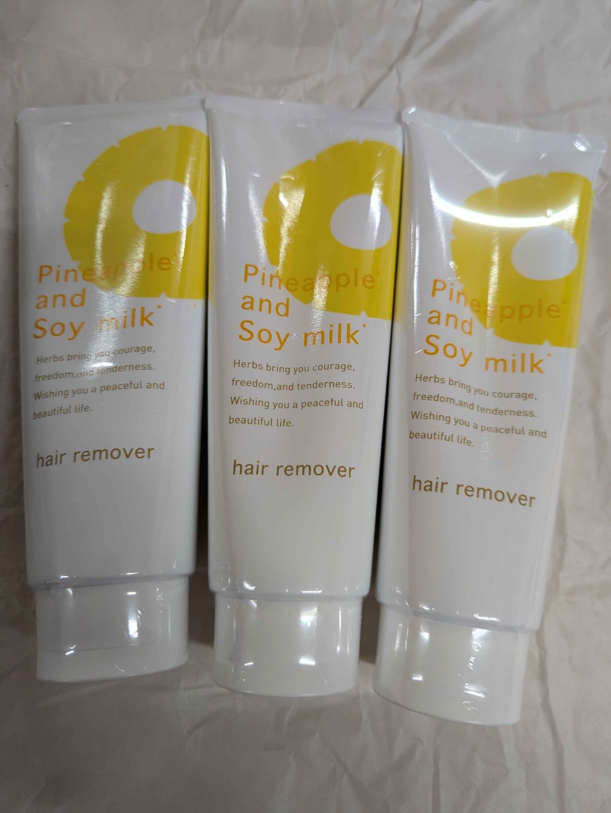 ♥ 鈴木ハーブ研究所 3点 パイナップル豆乳配合 除毛クリーム 230g