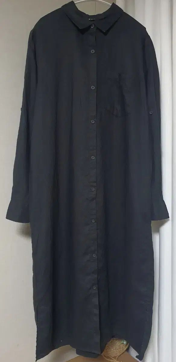 DKNY リネン シャツワンピース