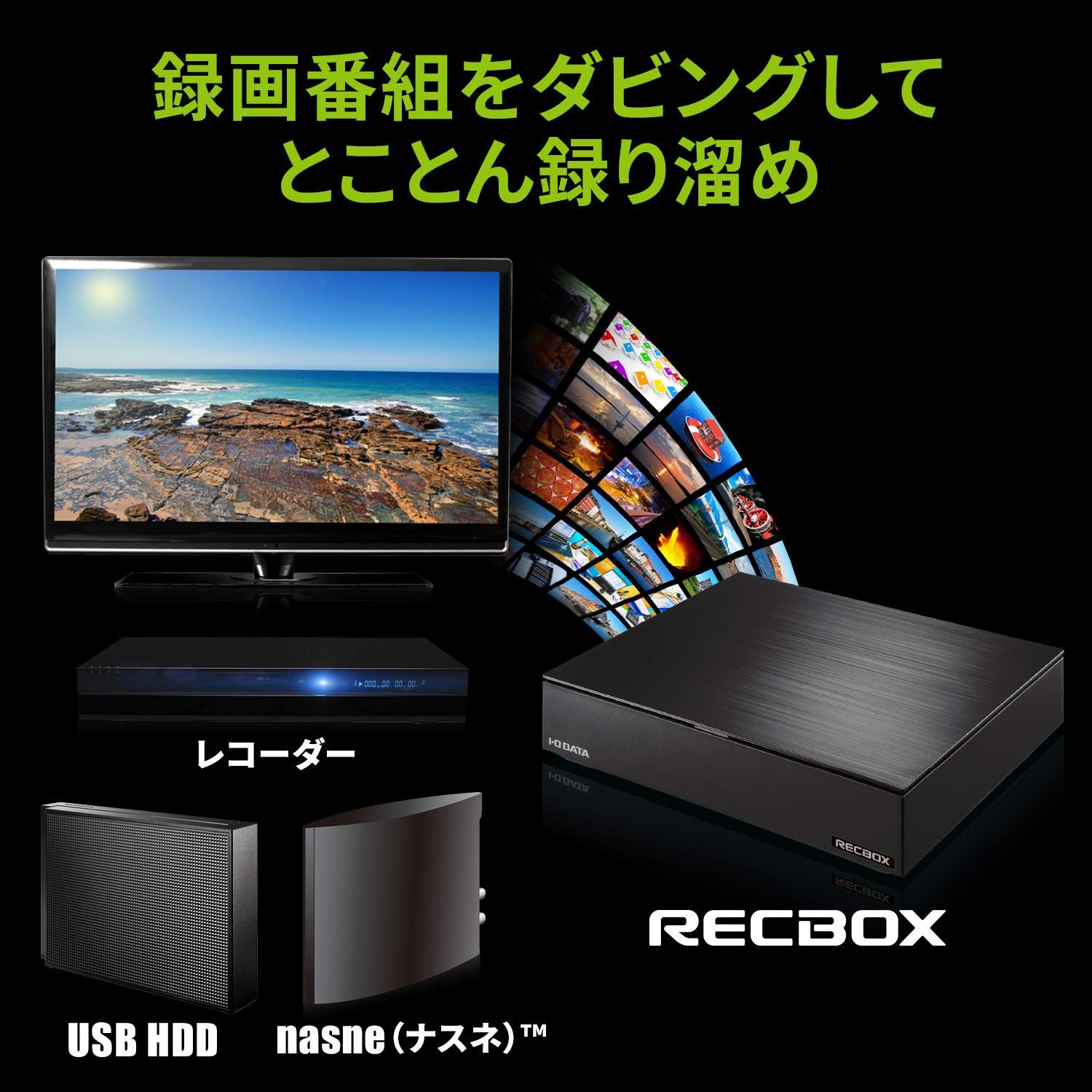 I-O DATA RECBOX 4TB HDD
