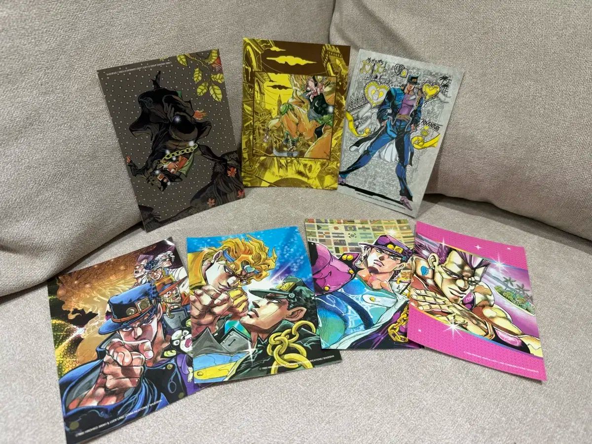 ジョジョの奇妙な冒険 3 富 韓国 初版 特典 原画 ポストカード ポスター まとめ売り