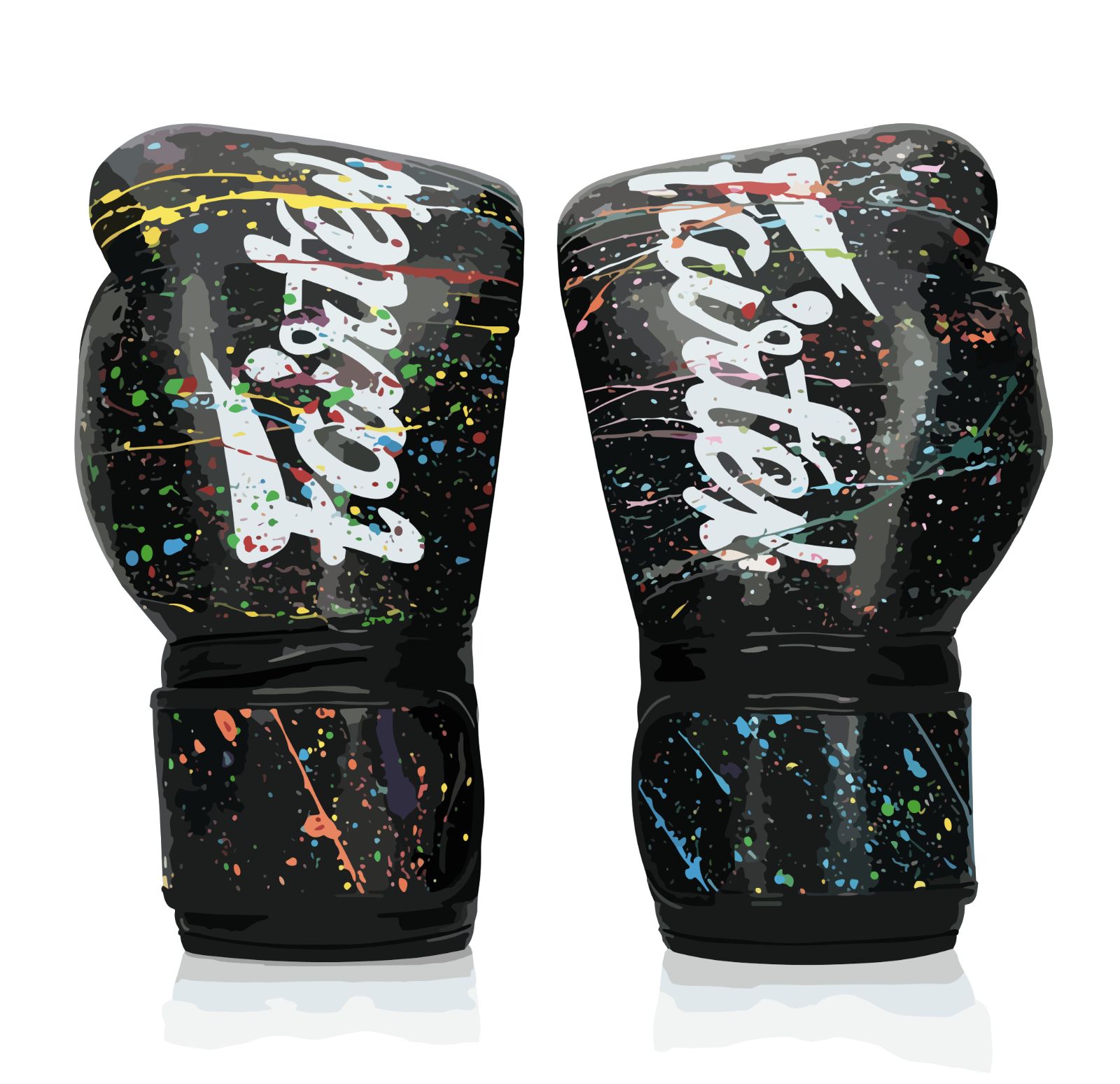 新品】Fairtex グローブ BGV14 8oz Paint Black - ボクシング