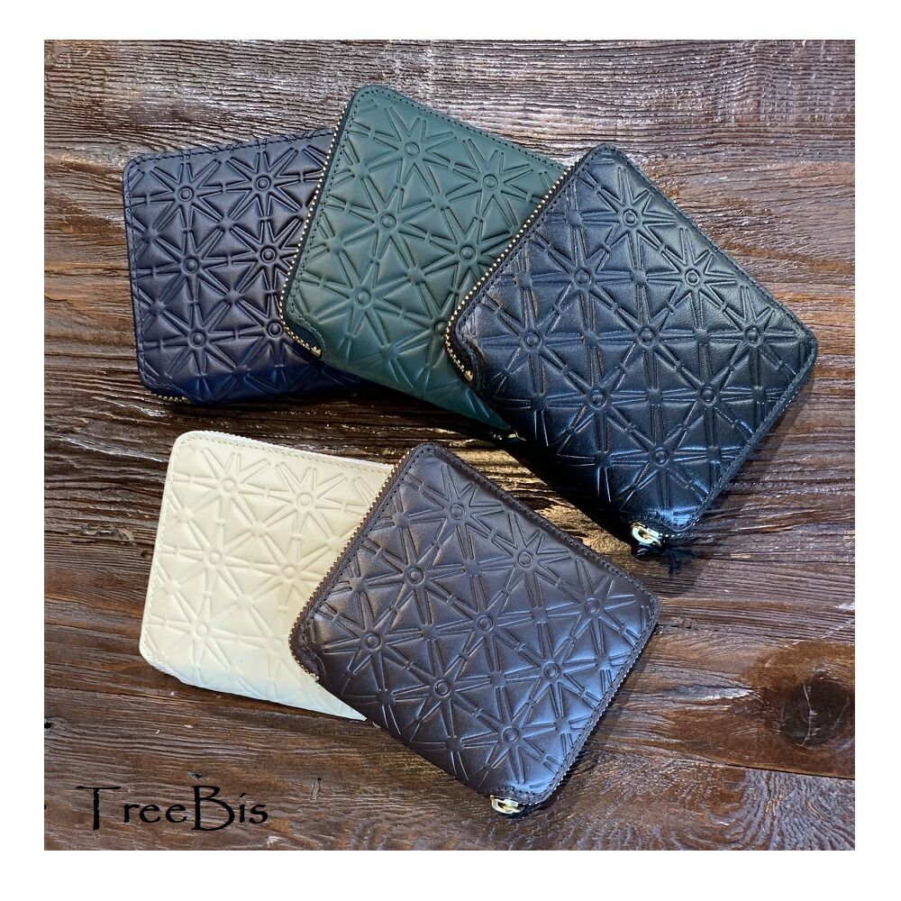 COMME des GARCONS コムデギャルソン SA210EA CLASSIC EMBOSSED 折り財布 エンボス ブランド 財布 小銭入れ付き ミニ財布 メンズ レディース ユニセックス クラシック シンプル Black