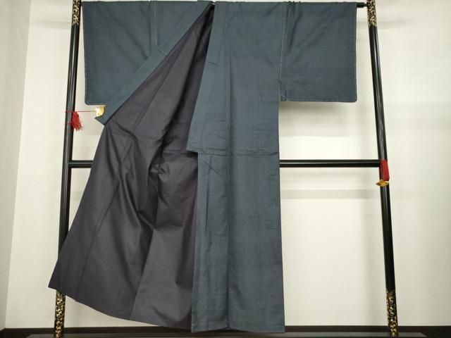 平和屋着物●男性 本場大島紬 アンサンブル 100亀甲 総詰め 正絹 AABA7996ck