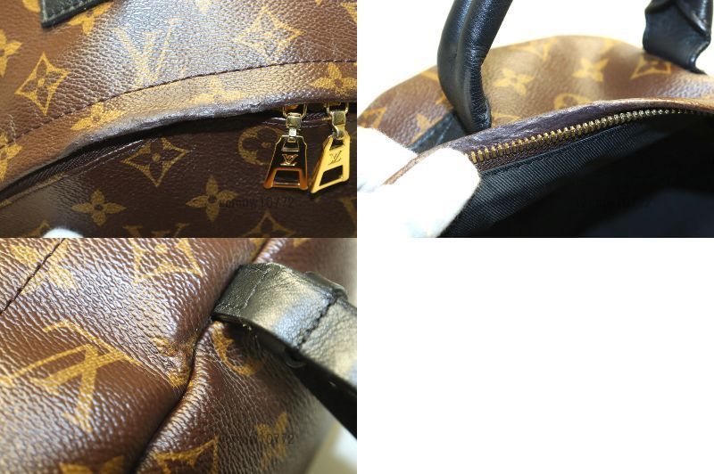 近年モデル希少美中古■LOUIS VUITTON モノグラム パームスプリングスMM レザー リュックサック バックパック ルイヴィトン■0822so443460