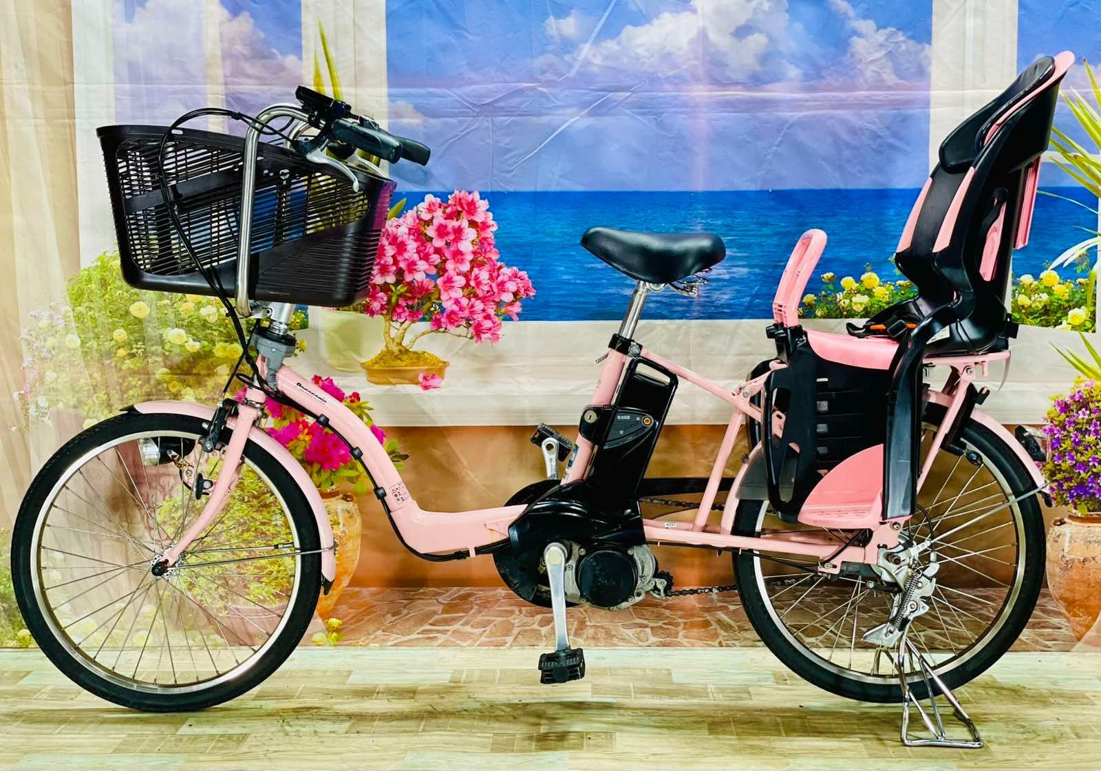 子ども乗せ電動自転車 新品大容量バッテリー付き アンジェリーノ 中古