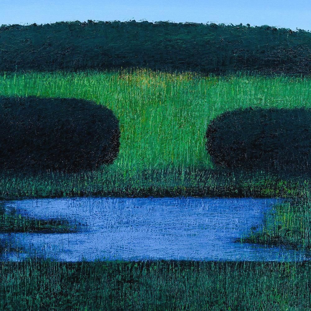 【真作】絵画　山水風景と詩の調和　優雅な和風アート作品　静寂の和　U121 960px-