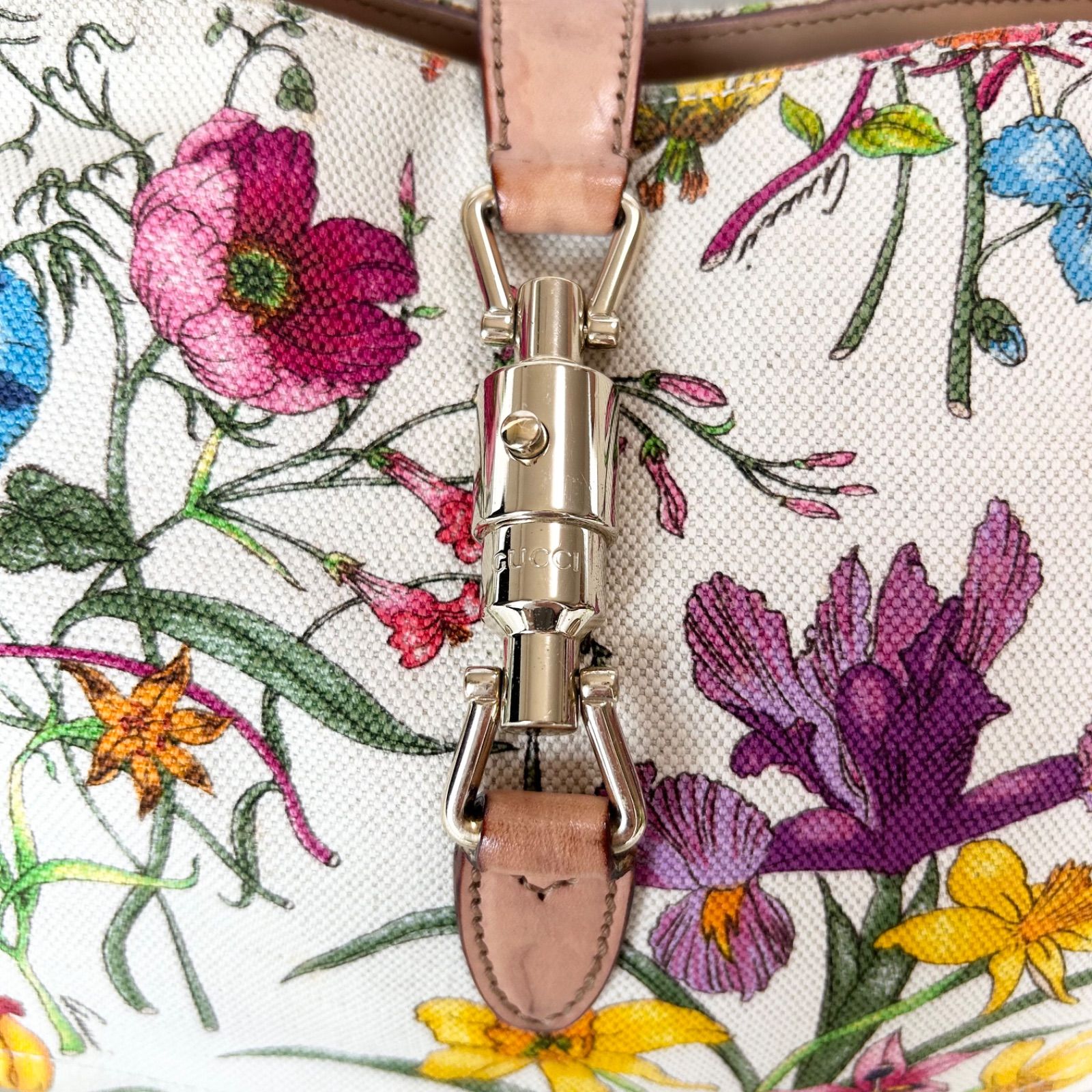 美品】 GUCCI New ジャッキー フローラ ショルダーBag/137335 - メルカリ