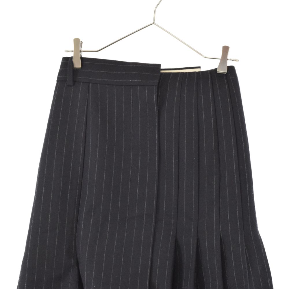 sacai 23AWチョークストライプウールスカート sacai 23AWチョークストライプウールスカート