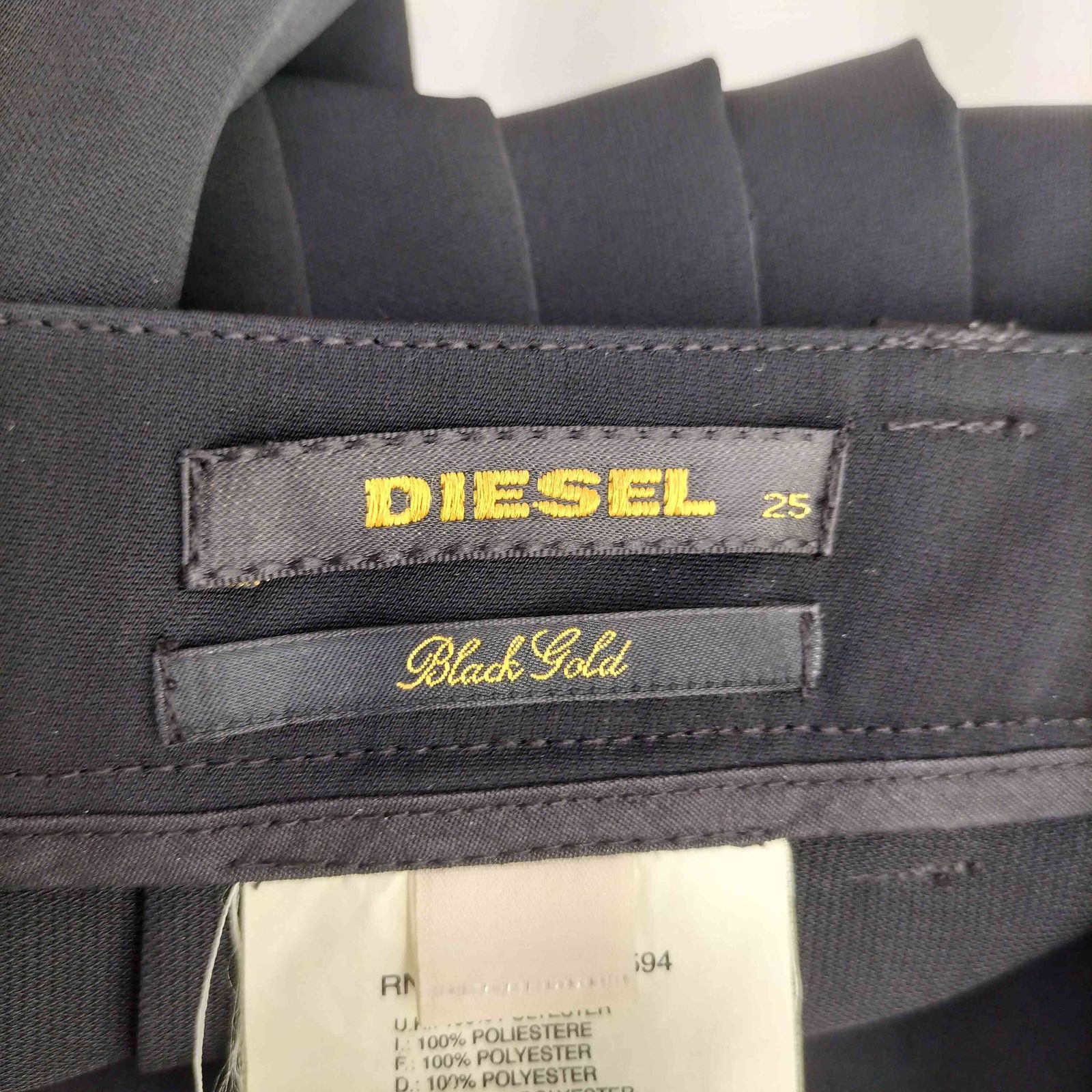 DIESEL BLACK GOLD ディーゼルブラックゴールド パンツ カシミヤ ディーゼルブラックゴールド DIESEL BLACK GOLD プリーツ