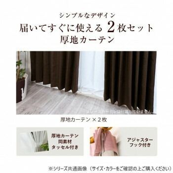 カーテン アール 2P 100X178 BE 725858000178065