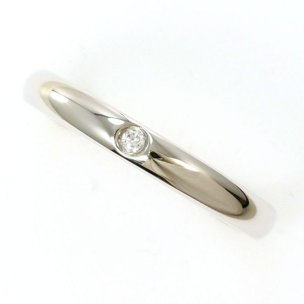 ティファニー Tiffany スタッキングバンド PT950 リング Ring 指輪 11.5号 ダイヤ 総重量約5.3g
