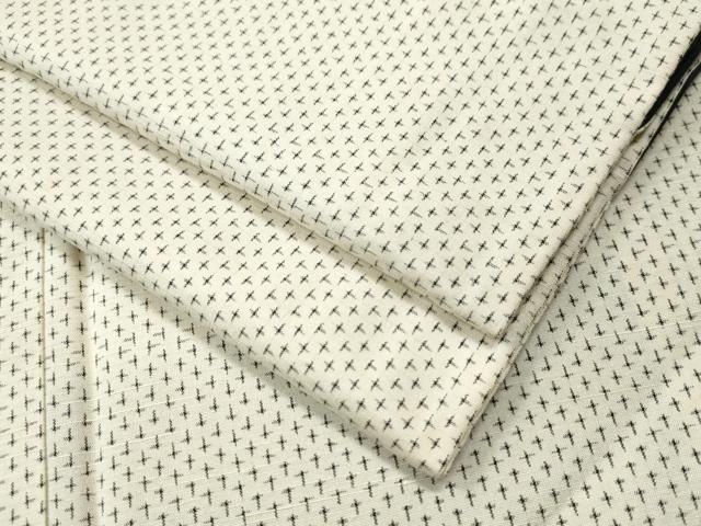 平和屋着物○上質な紬 十字絣 正絹 逸品 CAAU1988yc