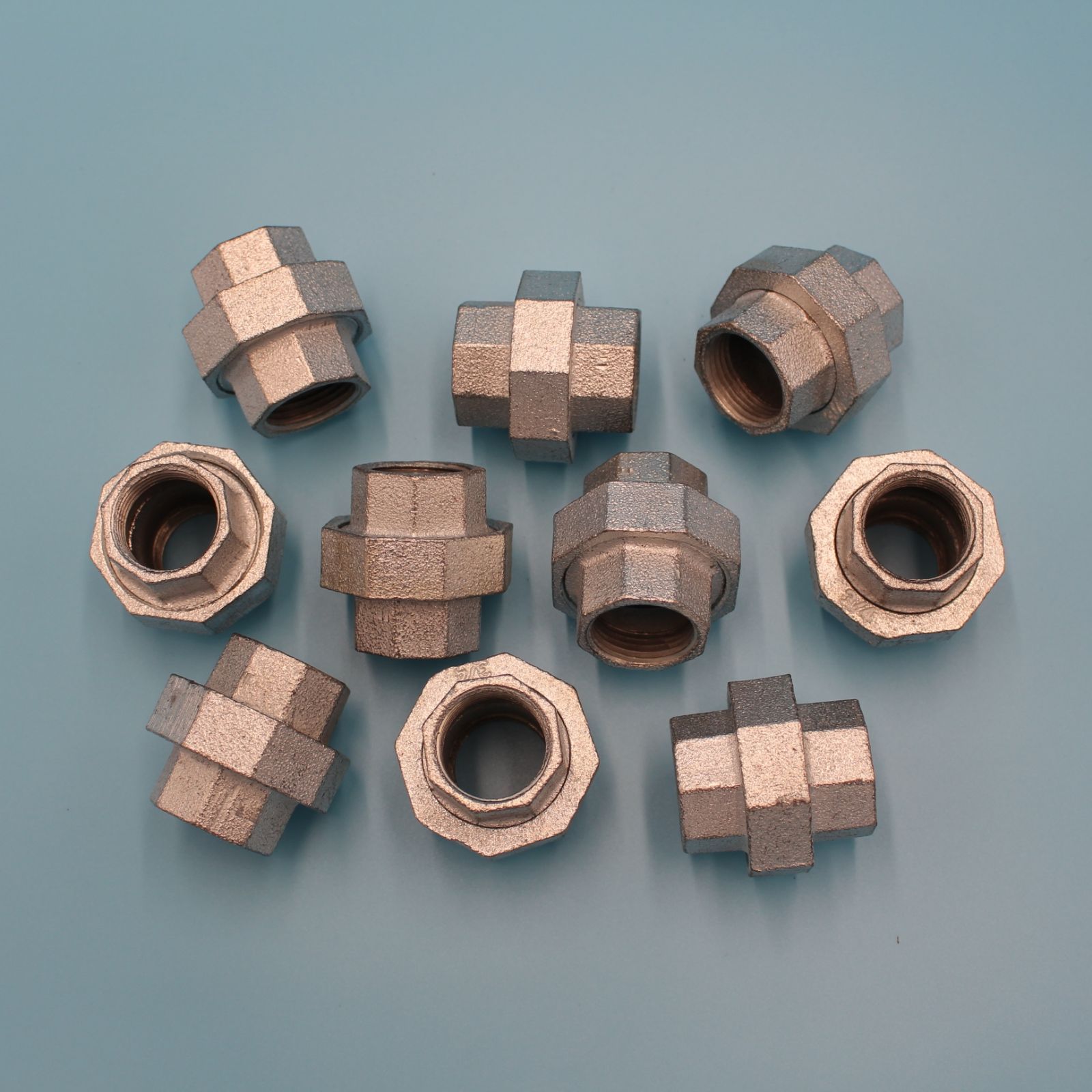 ⛵ユニオン 20A 3/4B 6分 10個セット 可鍛鋳鉄製管継手(白 ⛵ユニオン 20A 3/4B 6分 10個セット 可鍛鋳鉄製管継手(白