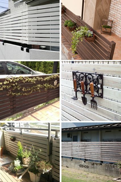 ガーデンガーデン 天然木製 ボーダーフェンス ベランダdeウォール 1枚 幅120cm×高さ88cm JSBF-880