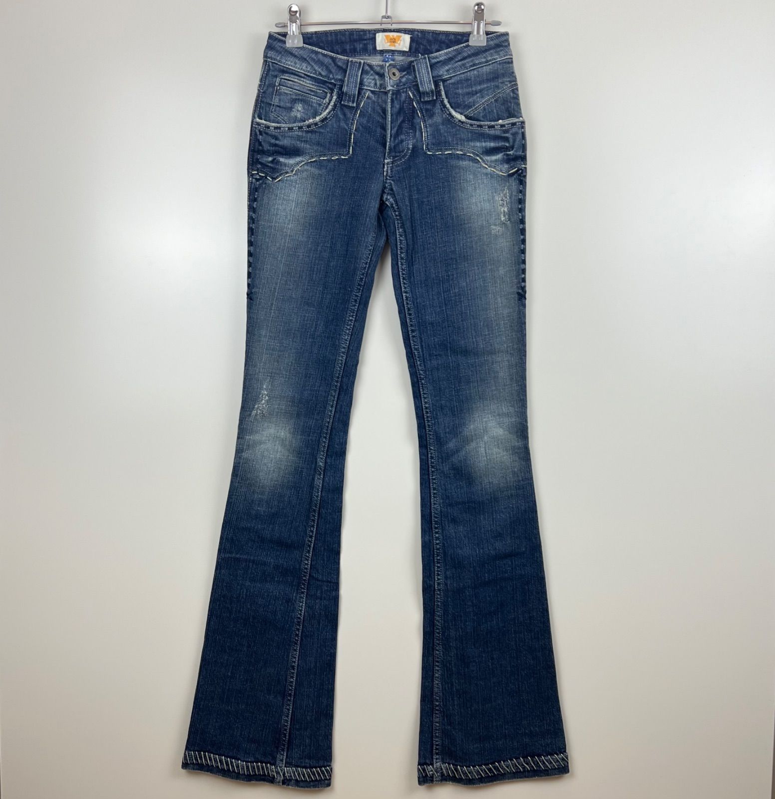 ANTIK DENIM WIN2274 stitch bootcut denim y2k grunge kpop USA