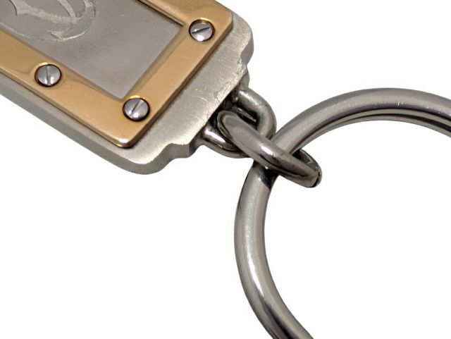 カルティエ キーリング コンビ サントス キーホルダー T1220328  