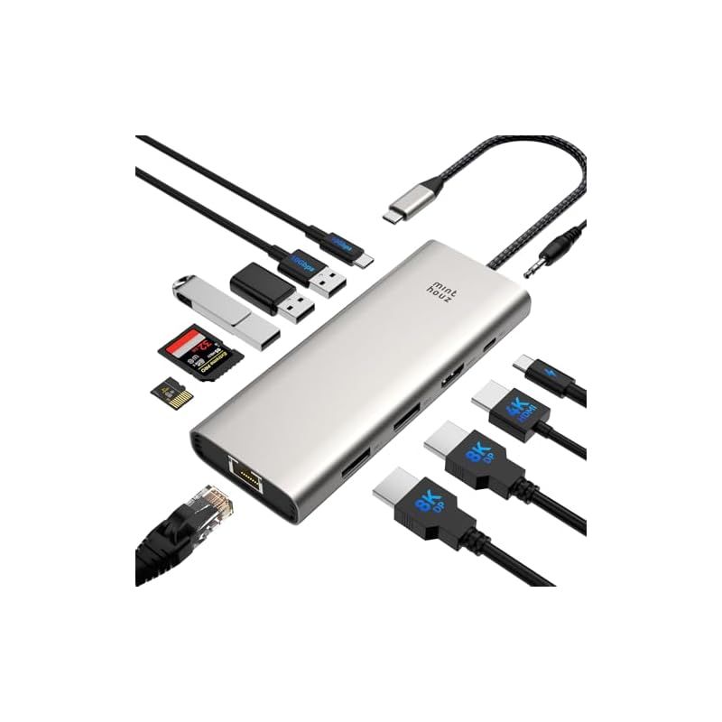 USB C ドッキングステーション hdmi2つ デュアル HDMI 3画面