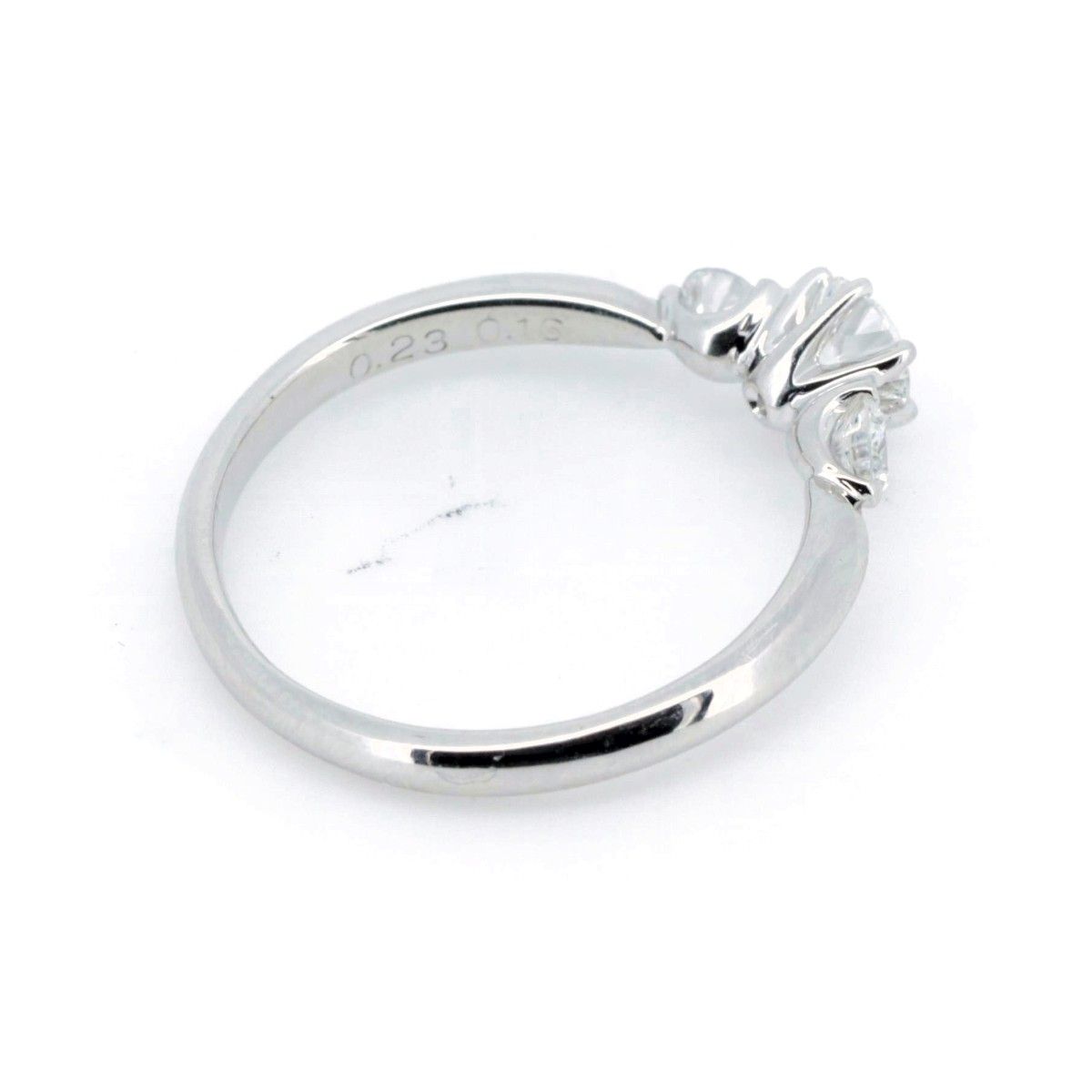 D&D144 ダイヤモンドリング 指輪 0.23ct 0.16ct 7号 PT900(プラチナ  