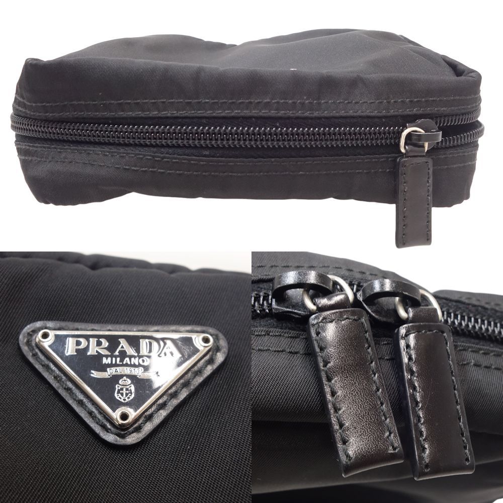 プラダ PRADA コスメポーチ 1N0724 ポーチ ナイロン ブラック