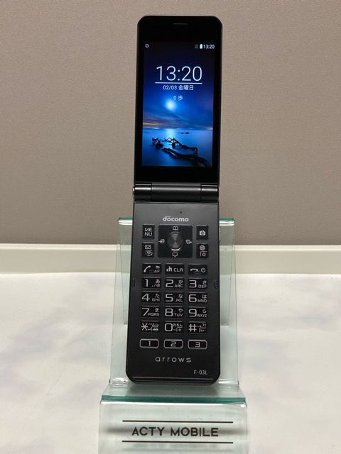 arrows ケータイ F-03L ブラック☆ docomo ドコモ SIMロック解除
