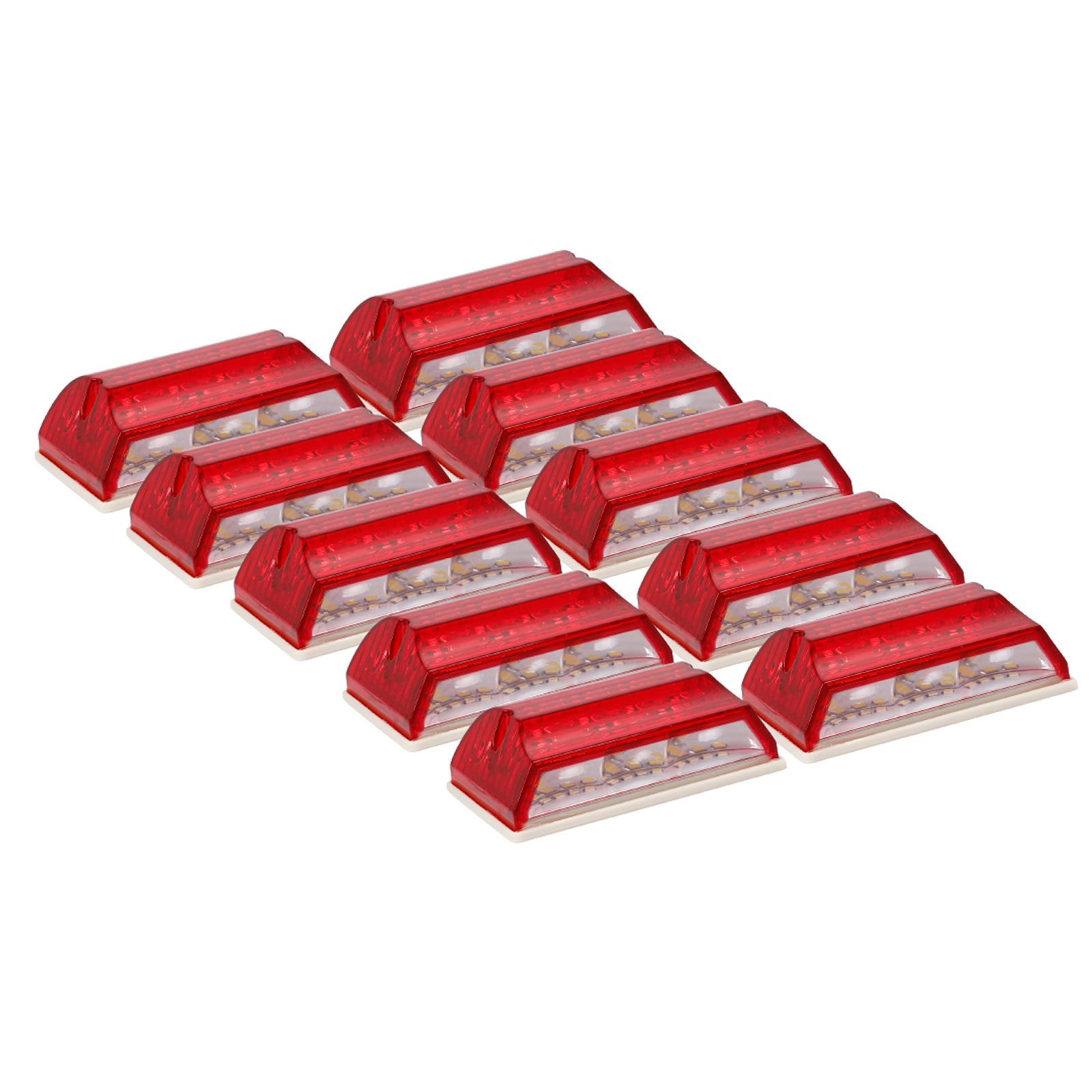 バスマーカーランプデコトラサイドマーカーランプ10個レトロトラック用品  : マーカーランプ サイドマーカー トラック 角型 黄色 10