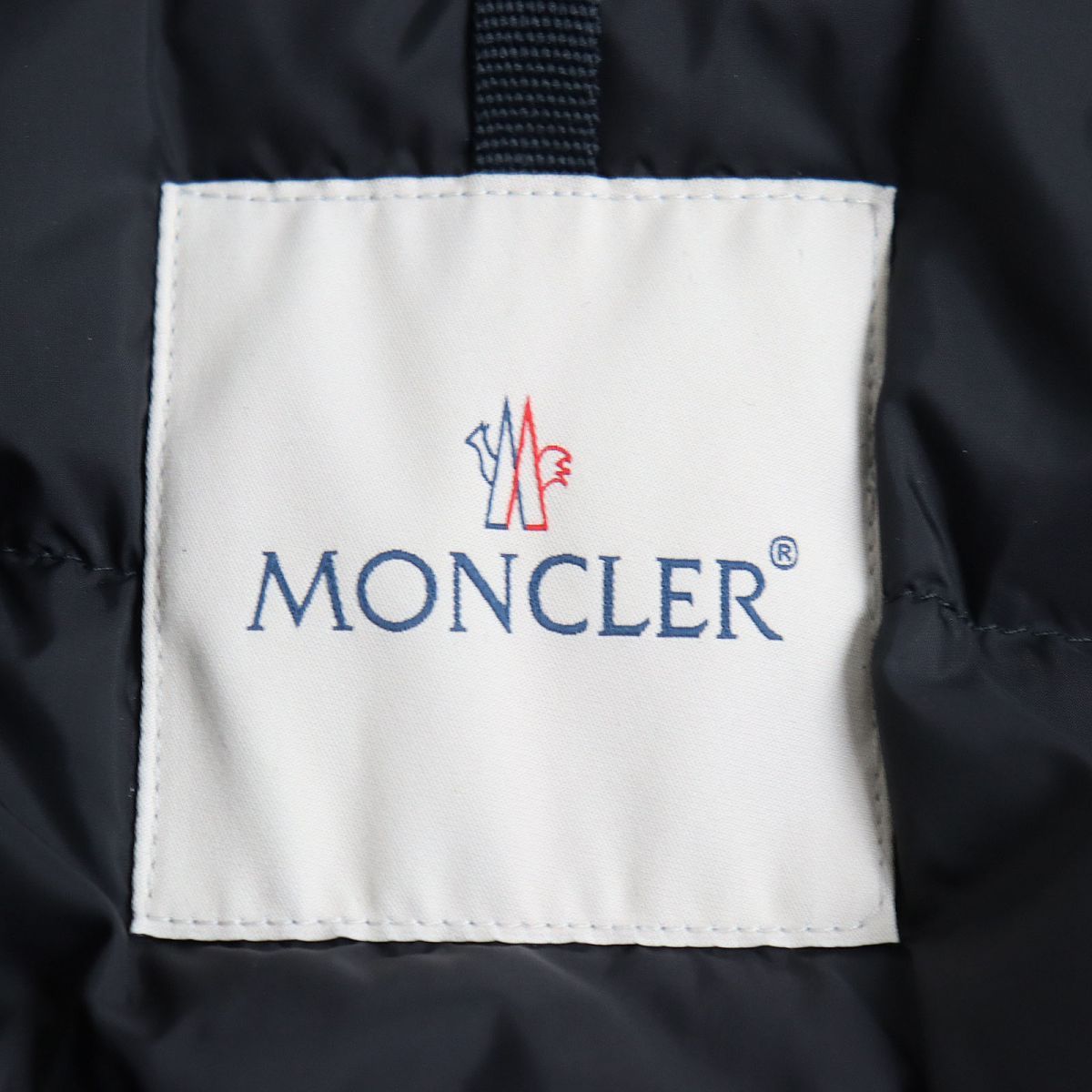 美品◇MONCLER モンクレール MASSART ナイロン×レザー ダウン